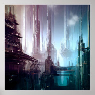 SF Futuristic City 2 Poster