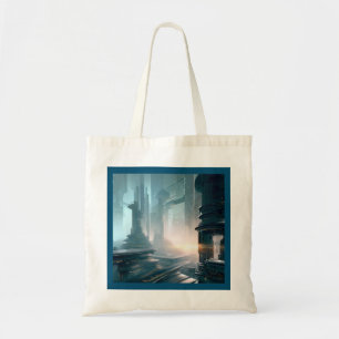 SF Futuristic City 4 Tote Bag
