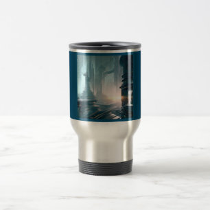 SF Futuristic City 4 Travel Mug