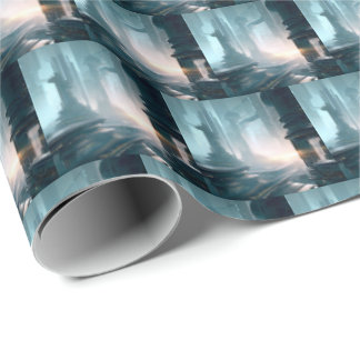 SF Futuristic City 4 Wrapping Paper