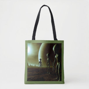 SF Grey Aliens 1 Tote Bag