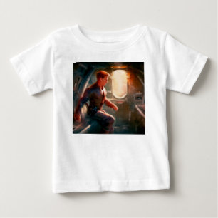 SF Hero Aboard Spaceship 1 Baby T-Shirt