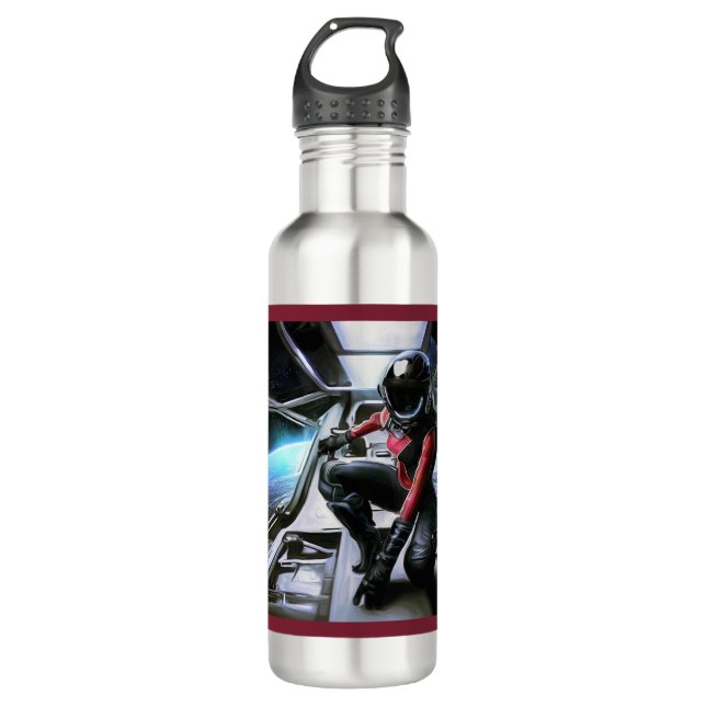 SF Hero Aboard Spaceship 2 710 Ml Water Bottle (Front)