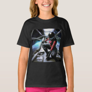 SF Hero Aboard Spaceship 2 T-Shirt