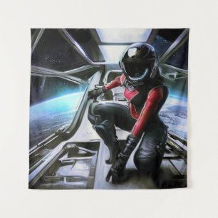 SF Hero Aboard Spaceship 2 Tapestry