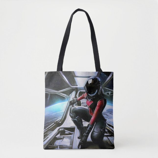 SF Hero Aboard Spaceship 2 Tote Bag (Front)