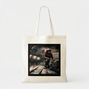 SF Hero Aboard Spaceship 3 Tote Bag