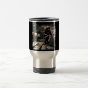 SF Hero Aboard Spaceship 3 Travel Mug