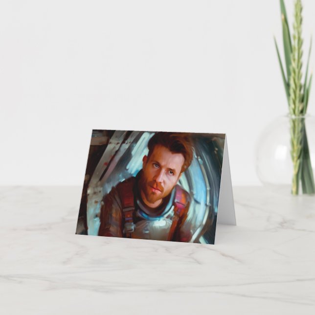 SF Hero Aboard Spaceship 4 Card (Front)