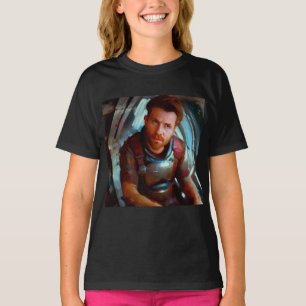 SF Hero Aboard Spaceship 4 T-Shirt