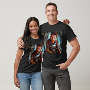 SF Hero Aboard Spaceship 4 T-Shirt