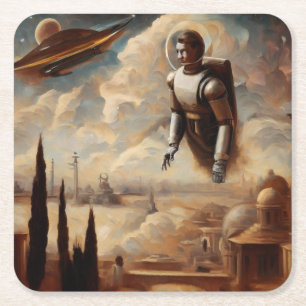 SF Italian Masters Style 1 Square Paper Coaster