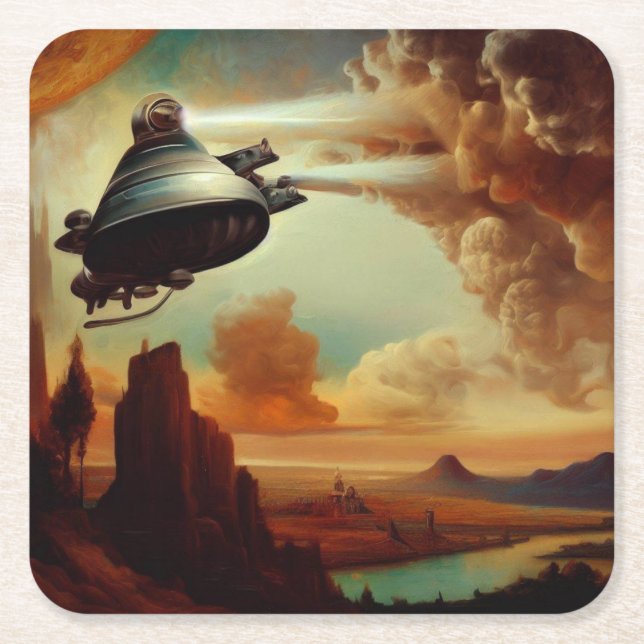 SF Italian Masters Style 3 Square Paper Coaster (Front)