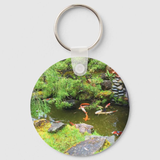 SF Japanese Tea Garden Koi Pond #1 Keychain (Front)