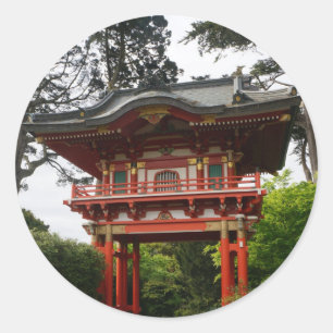 SF Japanese Tea Garden Temple Gate #2 Stickers