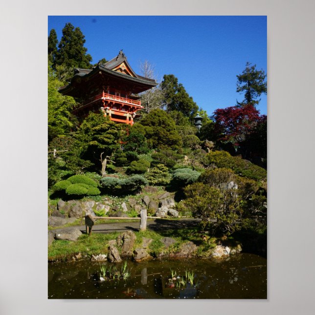 SF Japanese Tea Garden Temple Gate Poster (Front)