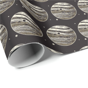 SF Jupiter Woodcut 1 Wrapping Paper
