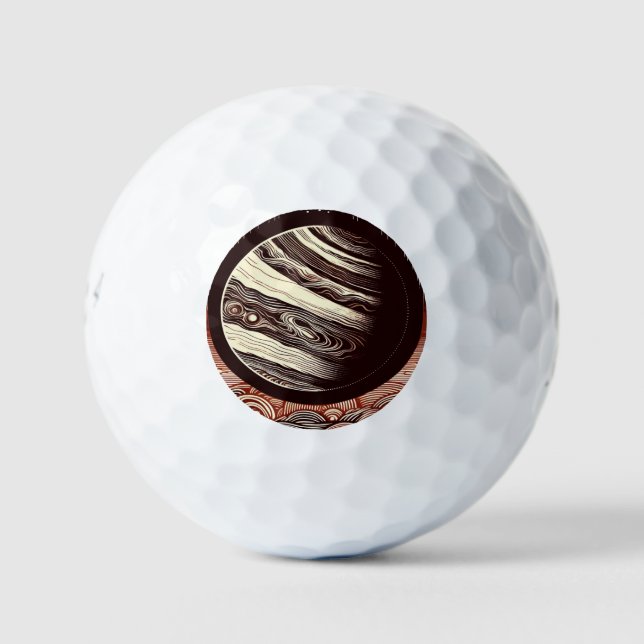 SF Jupiter Woodcut 2 Golf Balls (Front)