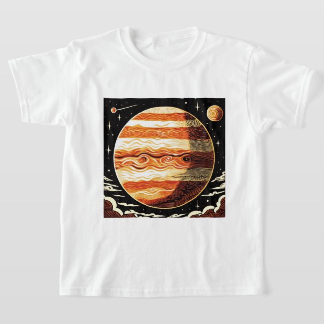 SF Jupiter Woodcut 3 T-Shirt (Laydown)