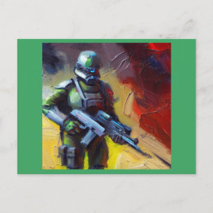 SF - Military Hero 2 Postcard
