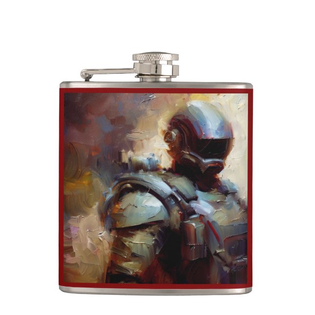 SF - Military Hero 3 Hip Flask (Front)