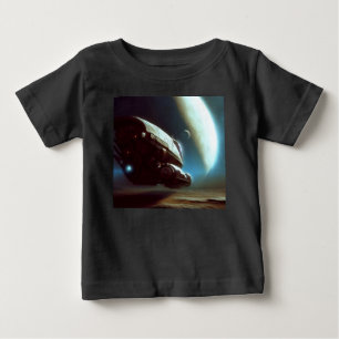 SF Orbiting Spaceship 1 Baby T-Shirt