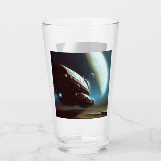 SF Orbiting Spaceship 1 Glass (Front)