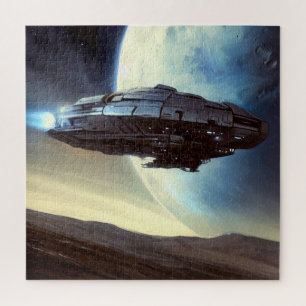 SF Orbiting Spaceship (2) Jigsaw Puzzle