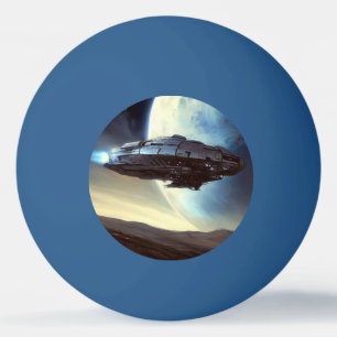 SF Orbiting Spaceship (2) Ping Pong Ball
