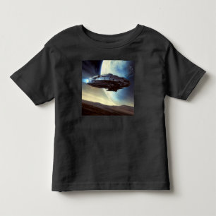SF Orbiting Spaceship 2 Toddler T-Shirt