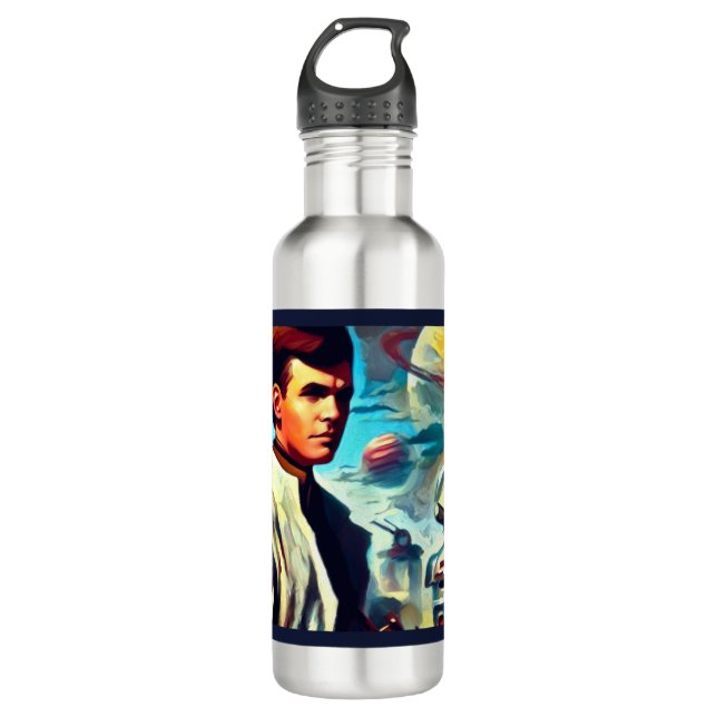 SF Pulp Magazine Cover Style 2 710 Ml Water Bottle (Front)