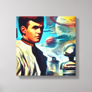SF Pulp Magazine Cover Style 2 Canvas Print