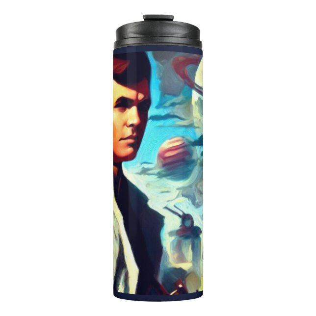SF Pulp Magazine Cover Style 2 Thermal Tumbler (Front)