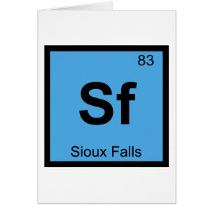 Sf - Sioux Falls South Dakota Chemistry Symbol
