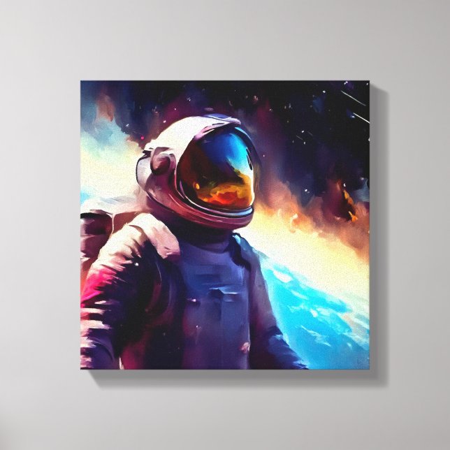 SF Space Hero 1 Canvas Print (Front)