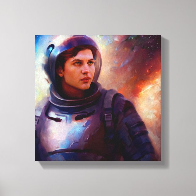 SF Space Hero 4 Canvas Print (Front)