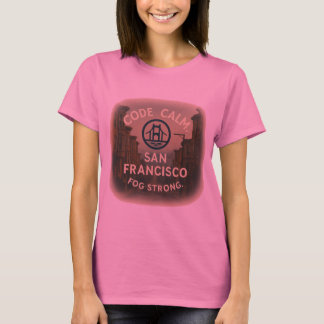 SF Womens Tee Code Calm Fog Strong Poetic CityWear