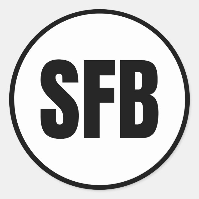SFB - Sanford Classic Round Sticker (Front)