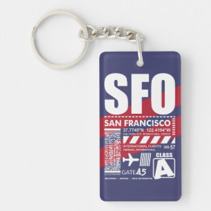SFO San Francisco Airport Key Ring
