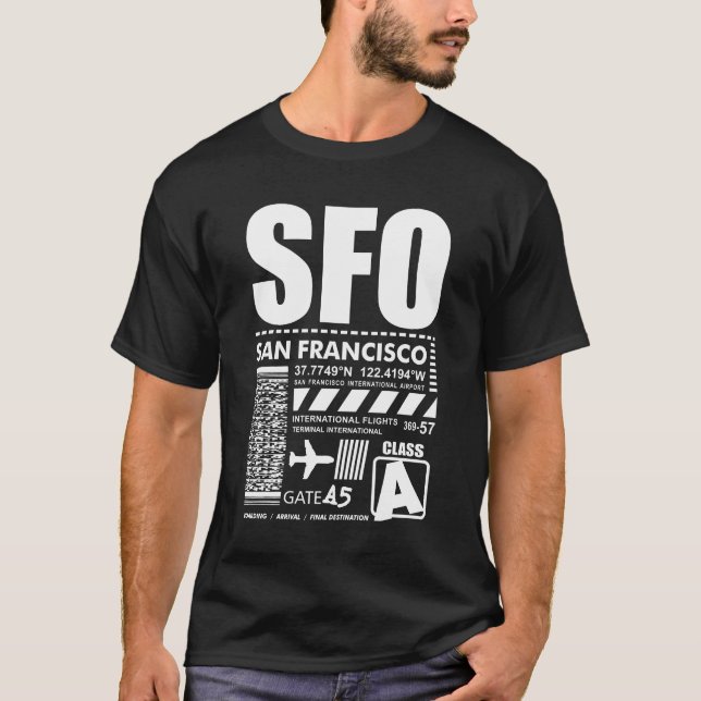 SFO San Francisco International Airport T-Shirt (Front)