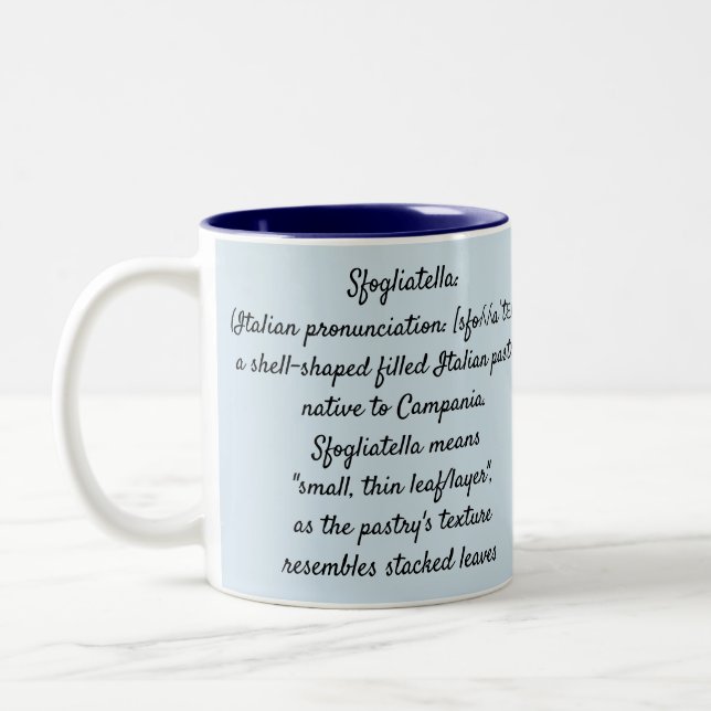 Sfogliatella napoletana - two tone Mug (Left)
