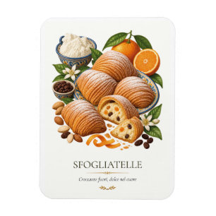 Sfogliatelle – Vintage Italian Dessert Magnet