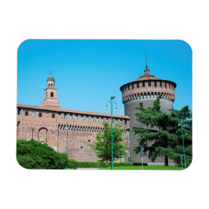 Sforza Castle tower italy milan architecture landm Magnet