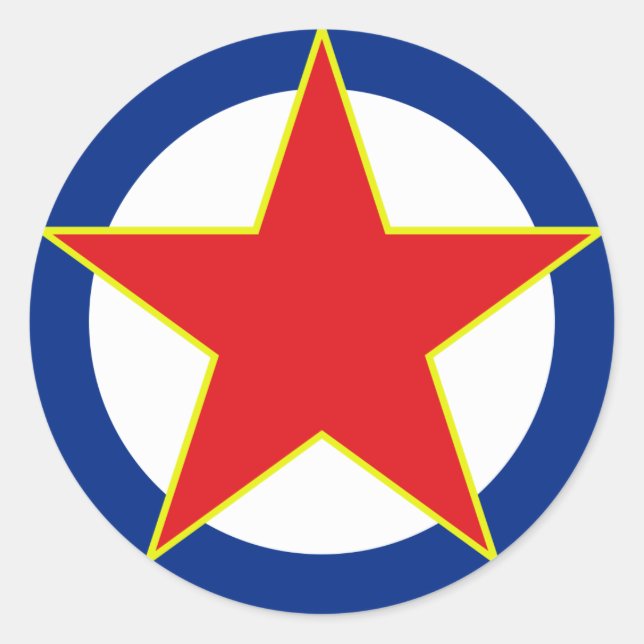 SFRJ RV i PVO Classic Round Sticker (Front)