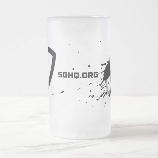 SG Frosted Glass Mug (Center)