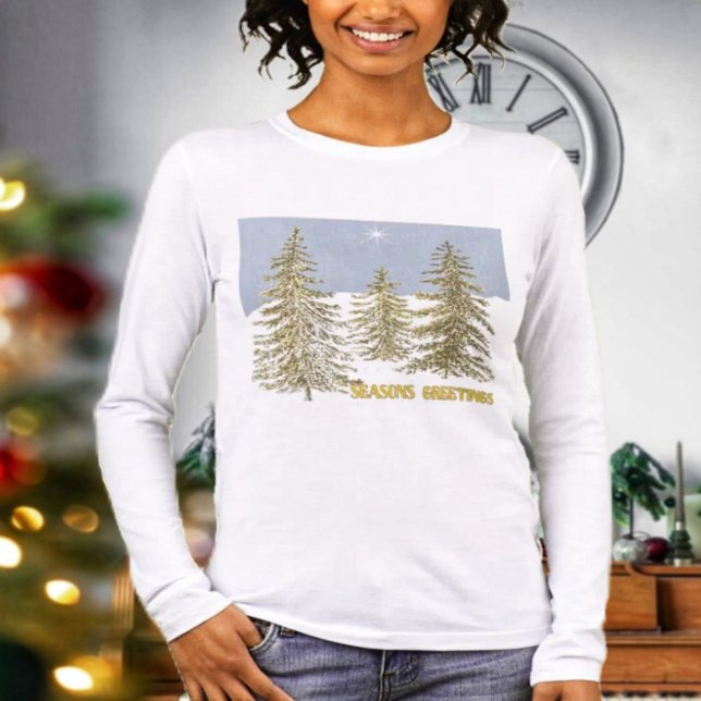 SG-Trees & Star Tri-Blend Shirt (Celebrate the holidays in comfort with your SG Trees & Star Tri-Blend Tee!)