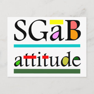 Sgab attitude postcard