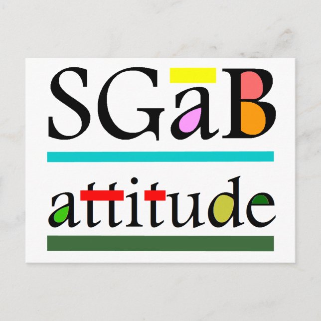 Sgab attitude postcard (Front)