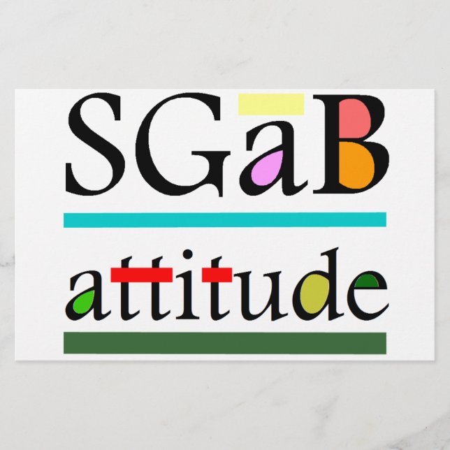Sgab attitude stationery (Front)