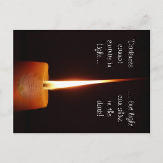 SGI Buddhist Postcard with Lotus Candle and NMRK